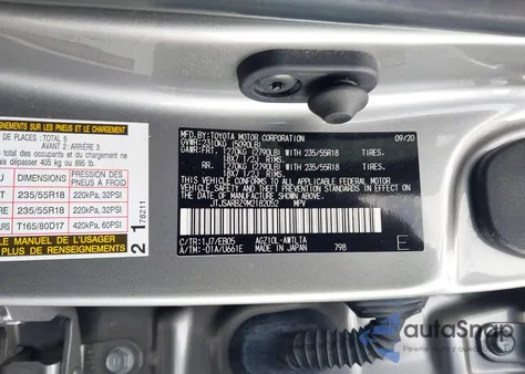 2021 Lexus Nx 300 F Sport z USA, uszkodzony, nr VIN JTJSARBZ9M2182052